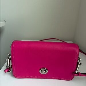 Coach Fuchsia Leather Crossbody Bag